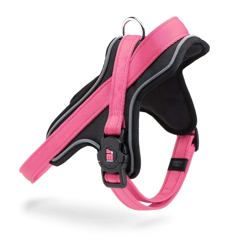 MyFamily Polyester Dog Harness, Made in Italy, Personal Data of Your Dog Always With You, Smartphone Connection with NFC Technology, Model Y, Memopet Collection (Size M)
