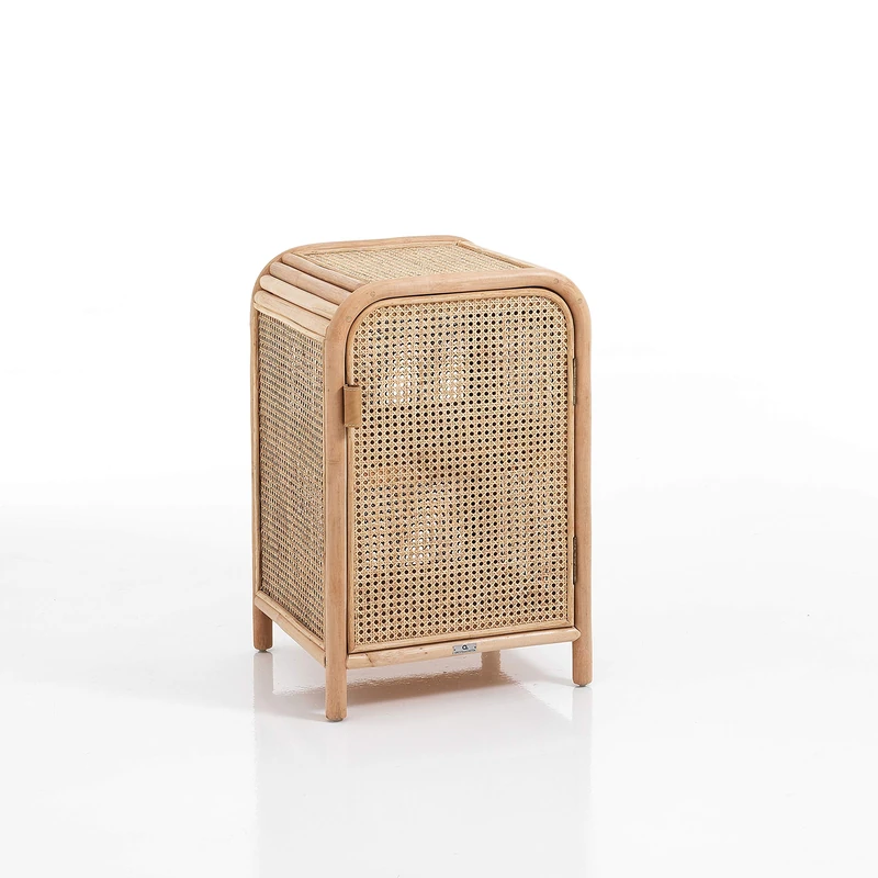 Oresteluchetta Cabinet/Bedside Cabinet Deva, Tek, Natural, Unique