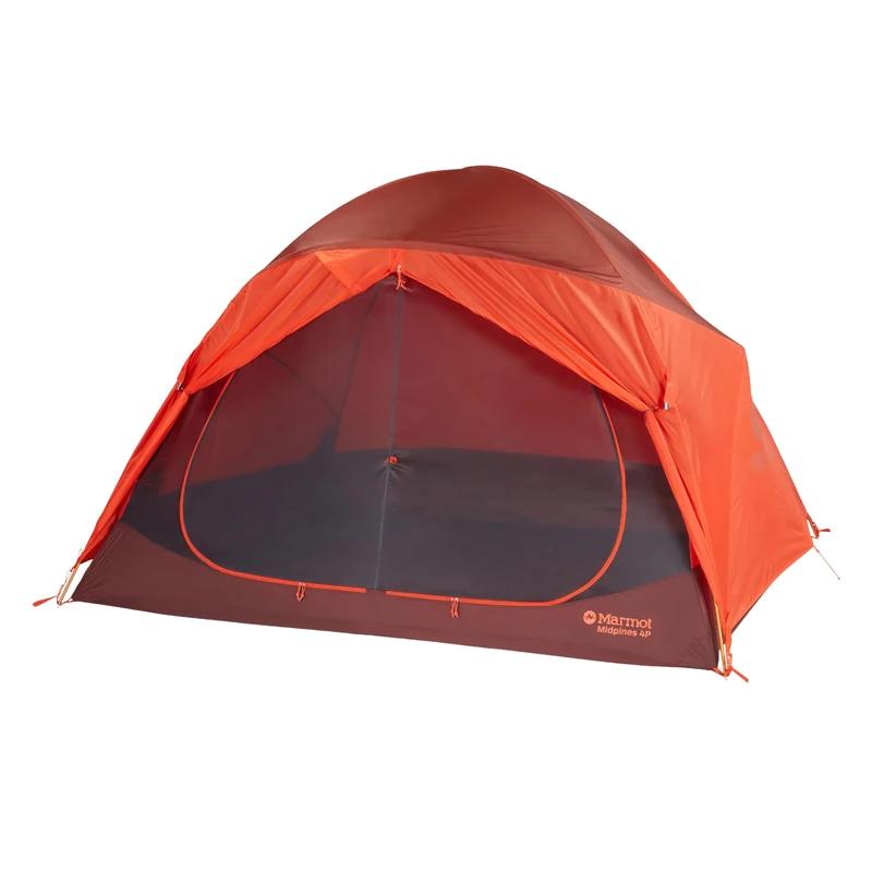 Marmot Midpines 6-Person Tent | Weather-Resistant and Durable, Red Sun/Picante