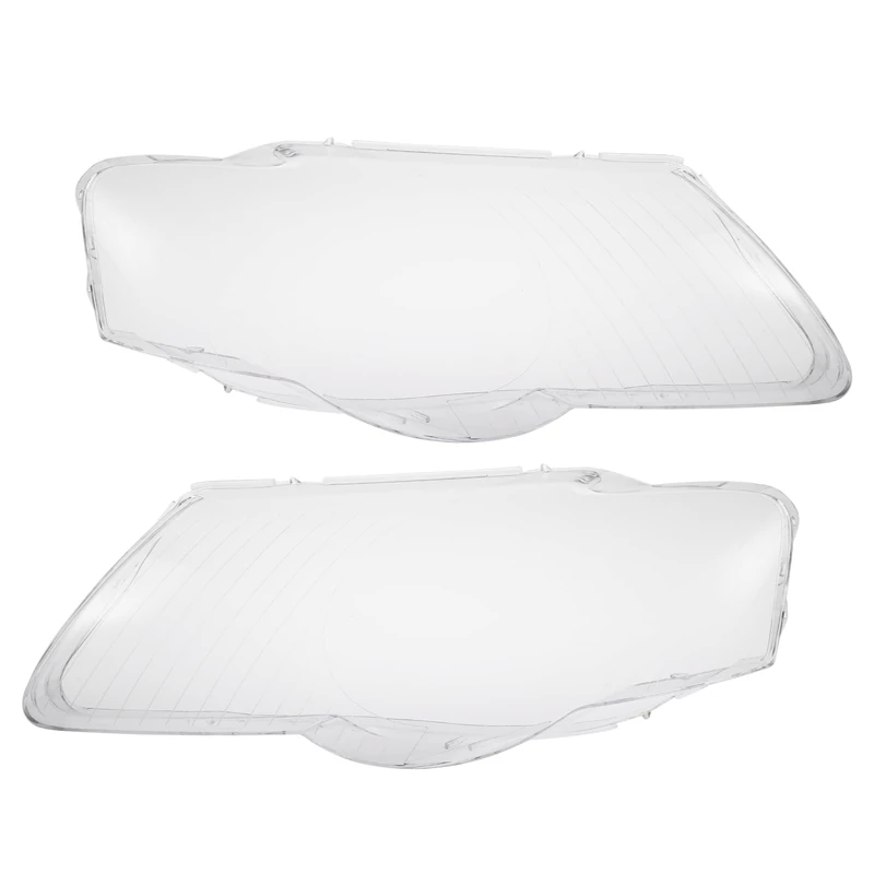 X AUTOHAUX 1 Pair Car Front Headlight Lens Cover Shell 3C0 941 005 3C0 941 006