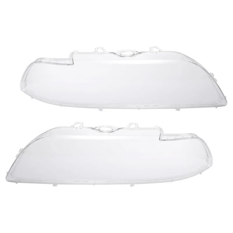X AUTOHAUX 1 Pair Car Front Headlight Headlamp Lens Cover PC Shell 63128375301
