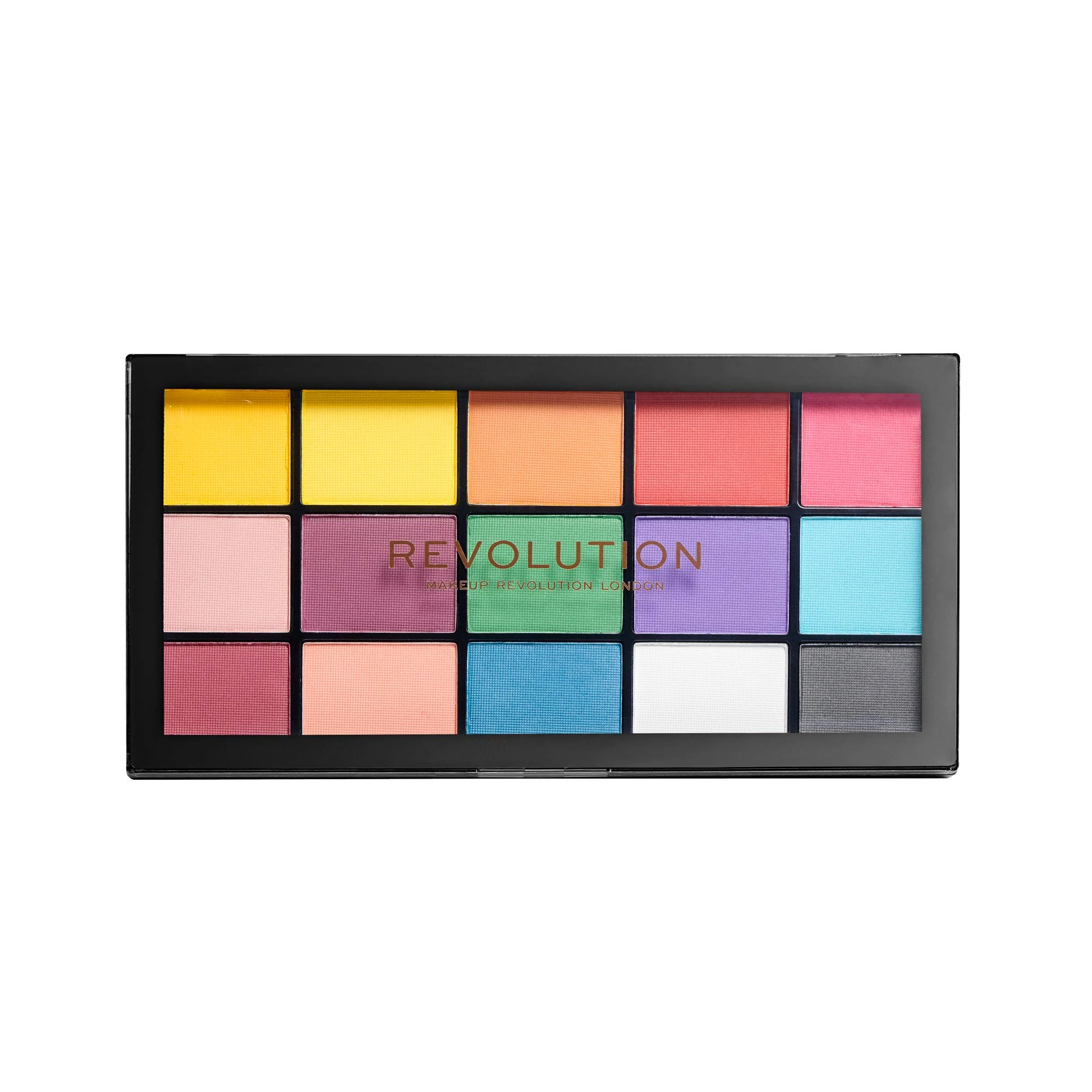Revolution Beauty London Reloaded Eyeshadow Palette, Matte Eye Colours, 15 Shades, Marvellous Mattes, 16.5g
