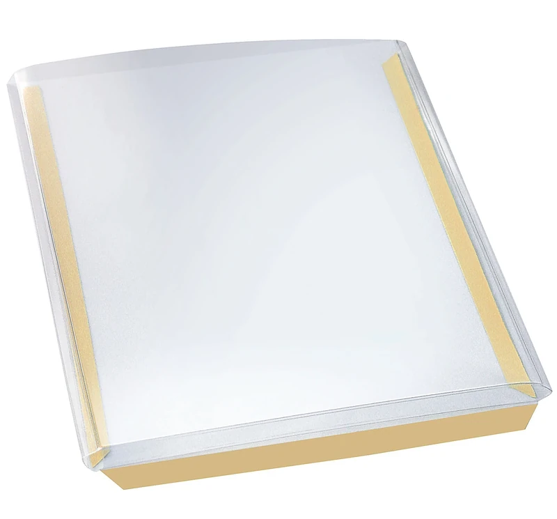 VELOFLEX Velocoll 2405100 Folding Envelopes Pack of 100 A5 PVC Self-Adhesive Transparent