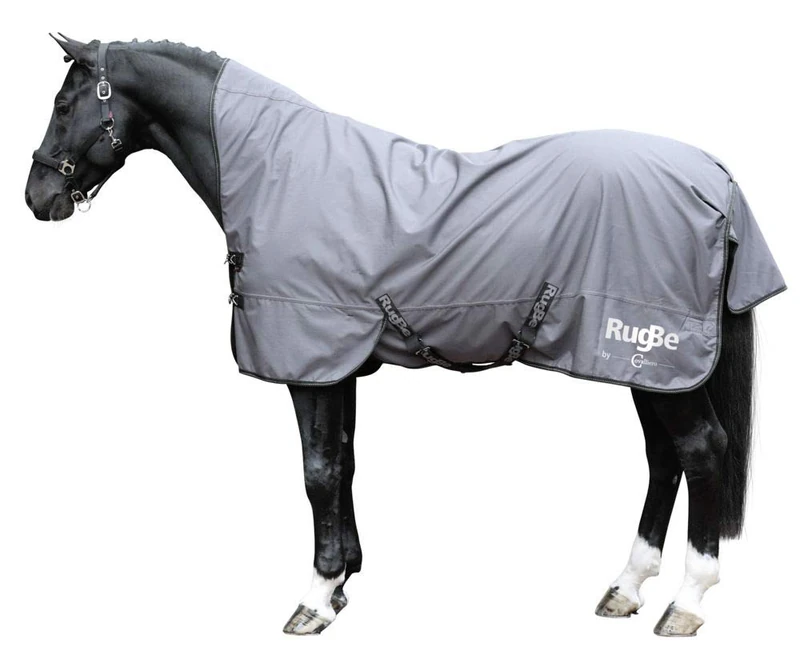 Kerbl RugBe 3297762 High Neck Outdoor Horse Blanket, Grey, 165 cm/215 cm/220 cm, Pack of 10 - Image 1