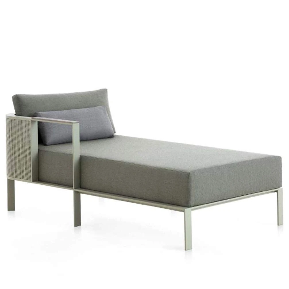 ZKHD Light Luxury Villa Balcony Lounge Chair Lift, Villa Swimming Pool Outdoor Beach Bed, Leisure Nap Sofa,Style 2