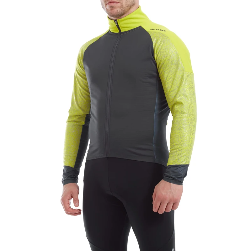 Altura Endurance Mistral Men's Softshell Jacket - Navy/Lime - Medium