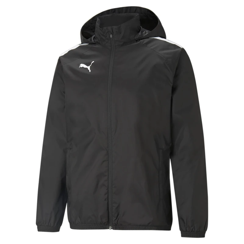 Puma Mens Teamliga All Weather Jacket Sweater, Puma Black-puma Black, XL EU