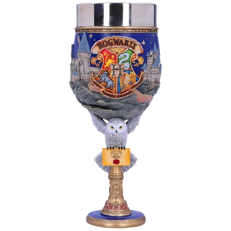 Nemesis Now Harry Potter Hogwarts School of Witchcraft and Wizardry Collectible Goblet, Blue, 19.5cm