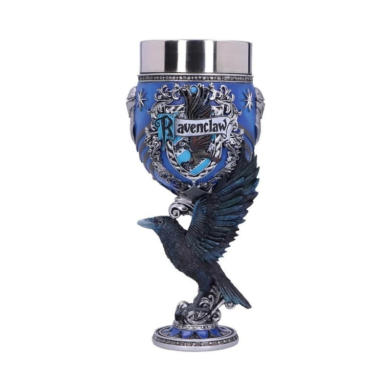 Nemesis Now Harry Potter Ravenclaw Hogwarts House Collectible Goblet, Blue Silver, 19.5 cm, 200 ml