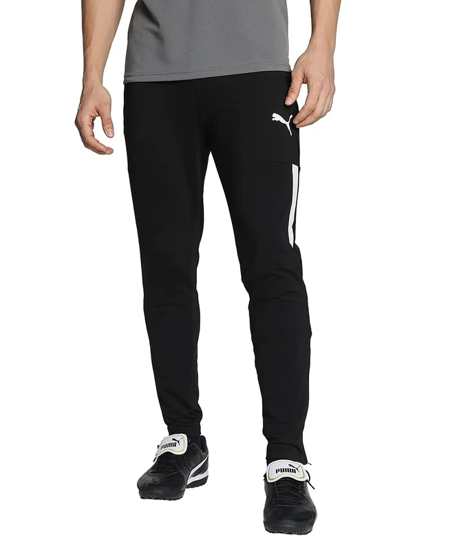 PUMA Men's Teamliga Training Pro Pants, Black/White, L UK - Image 1
