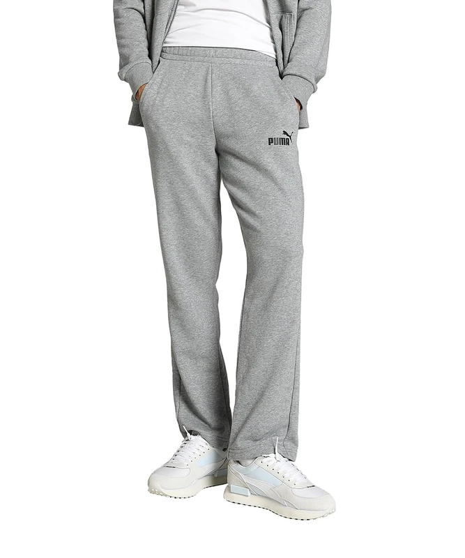 PUMA Men's Ess Logo Tr Op Srl Pants, Medium Gray Heather, M UK