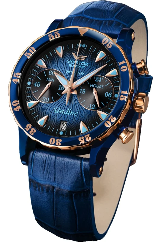 Vostok Europe Women Analog Quartz Watch with Leather Strap VK64-515E628