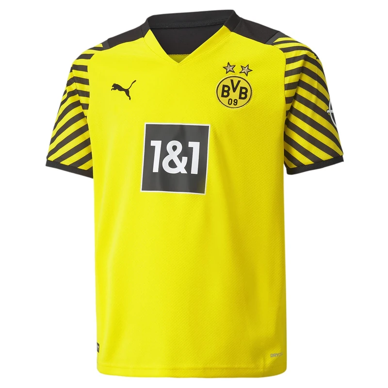 Puma Borussia Dortmund 2021/22 Season Equipment, Game-Kit Home, Cyber Yellow Black, S