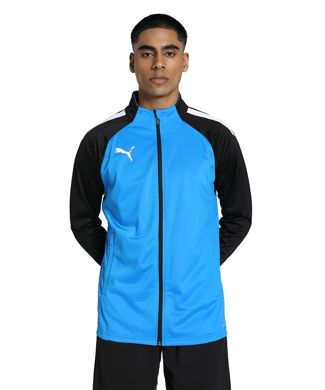 PUMA Men's teamLIGA Training Jacket, Electric Blue Lemonade-Puma Black, size: XL - Image 1