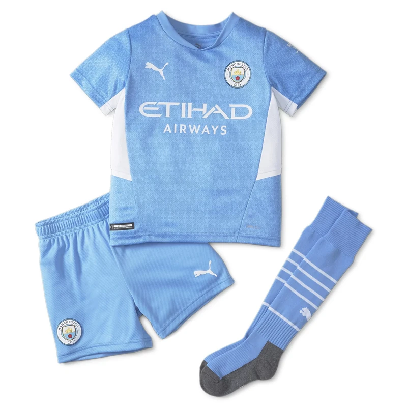 PUMA MCFC Home MINIKit with Sponsor Logo with Socks with Hanger