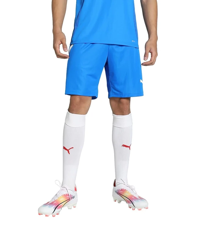 PUMA Men's Teamliga Shorts, Electric Blue Lemonade/White, L UK