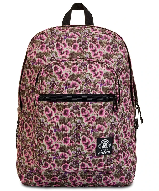 Invicta Backpack, JELEK FANTASY Eco-friendly Knapsack, Book Bag, for Teen, Girls&Boys, For School, Sport, Free Time, with Side Pockets & Laptop Sleeve, Italian Design, violet