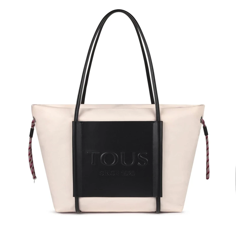 TOUS Women's Carrycot, Nude Empire Soft Large Recycled Nylon Tote Bag, XL