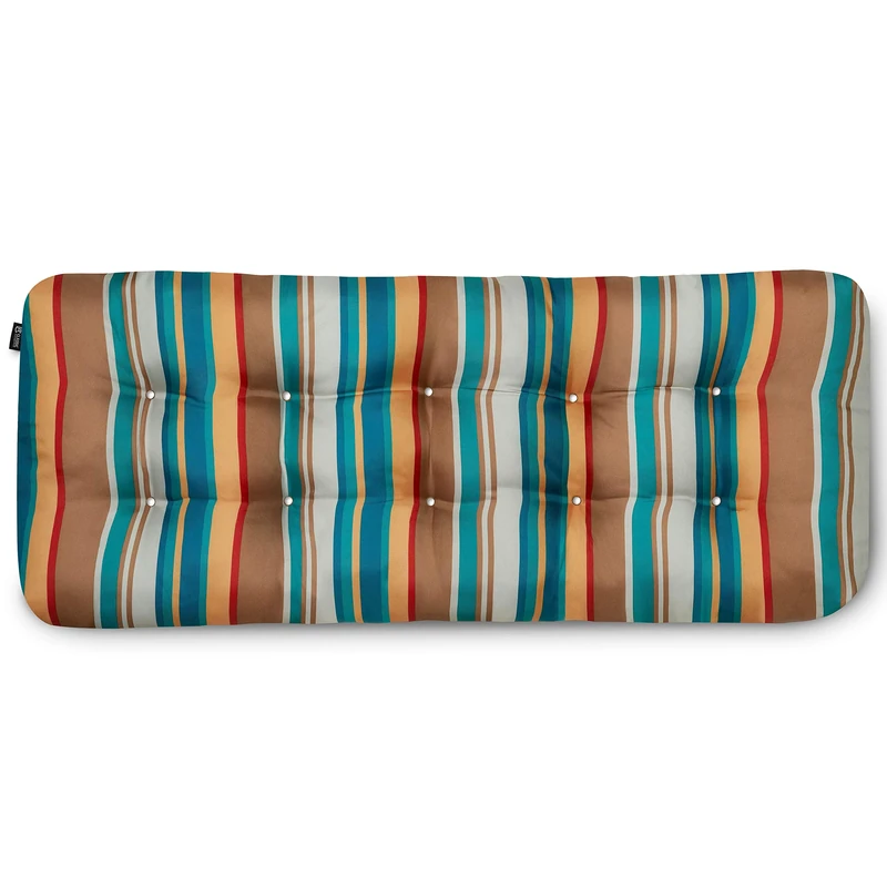 Classic Accessories Water-Resistant Indoor/Outdoor Bench Cushion, 42 x 18 x 5 Inch, Santa Fe Stripe, Patio Bench Cushion