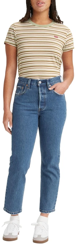 Levi's Women's 501 Crop Jeans, Jazz Pop, 23W / 28L