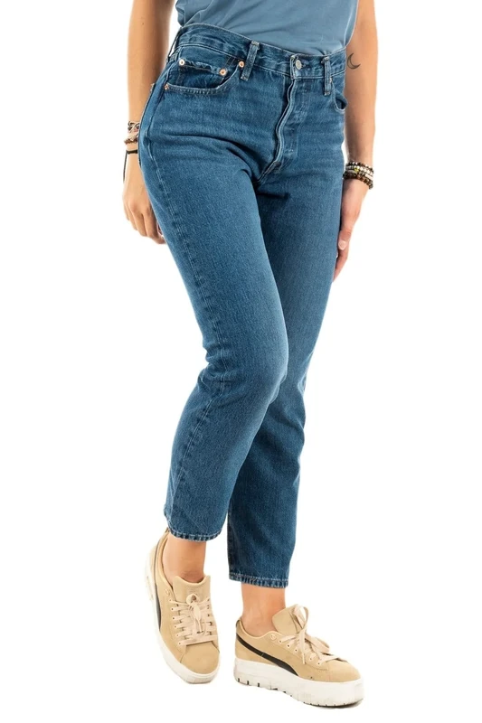 Levi's Women's 501 Crop Jeans, Orinda Troy Horse, 29W / 30L
