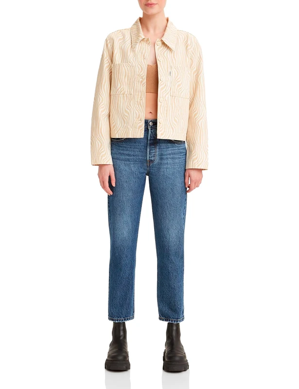 Levi's Women's 501 Crop Jeans, Orinda Troy Horse, 27W / 26L - Image 1