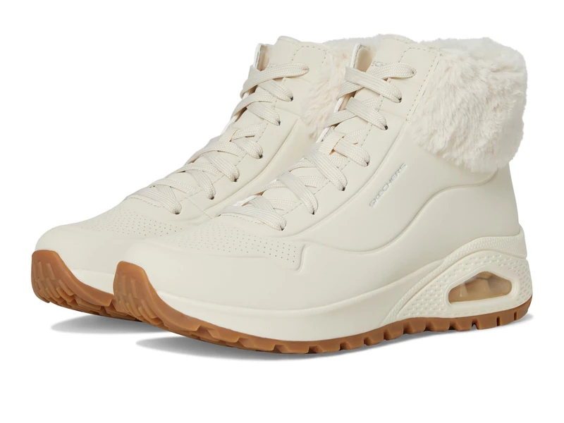 Skechers Womens Uno Rugged Fall Air Fashion Boot, Natural, 6.5 UK
