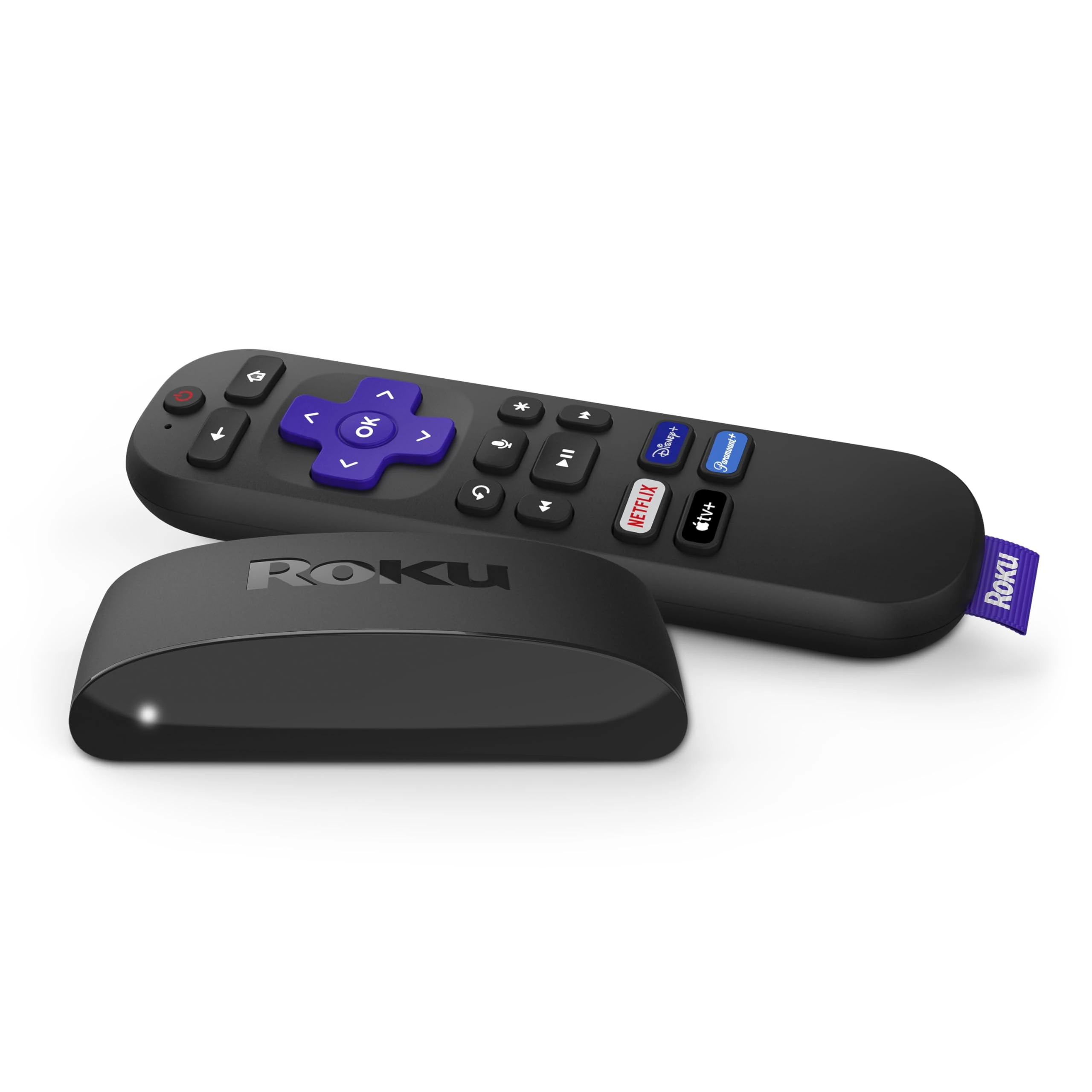 Roku Express 4K+ 2021 | Streaming Media Player HD/4K/HDR with Smooth Wireless Streaming and Roku Voice Remote with TV Controls, includes Premium HDMI?Cable
