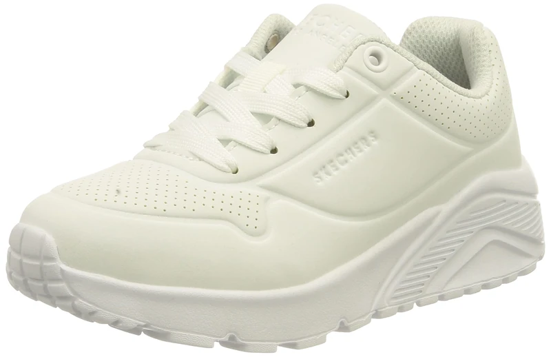 Skechers Boy's Uno Lite Delodox Sneakers, White Synthetic & Trim _L, 10 UK Child
