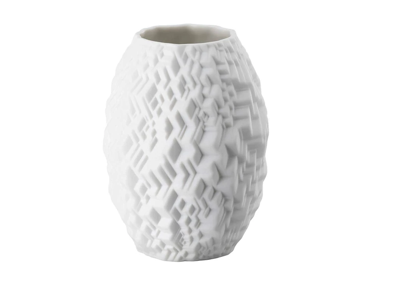 Phi City White Matt Vase 10 cm