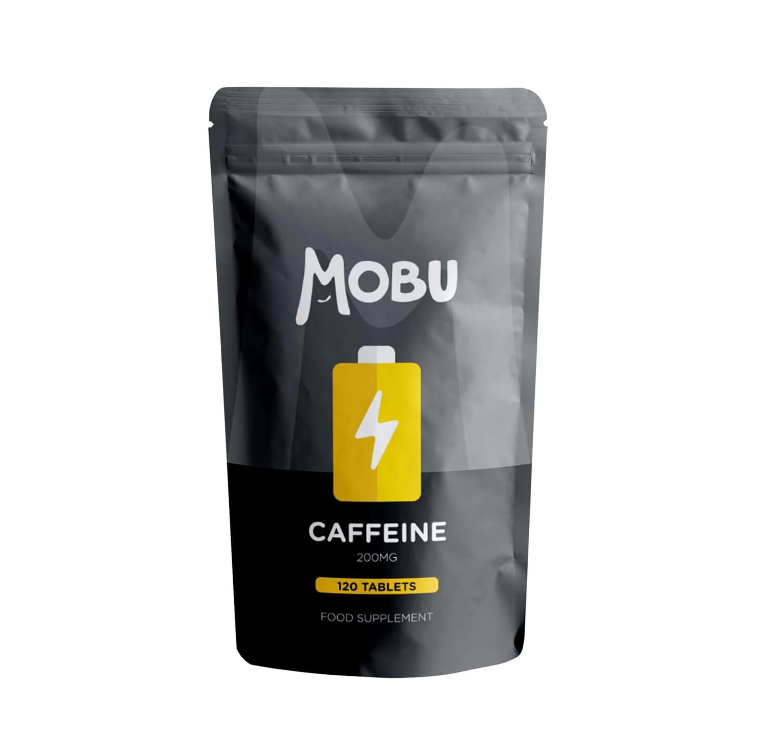 Caffeine Tablets 200mg 120 Energy Tablets | Focus, Concentration, Energy Boost & Exercise Support Pre Workout | Improve Focus | Vegan UK Made | MOBU