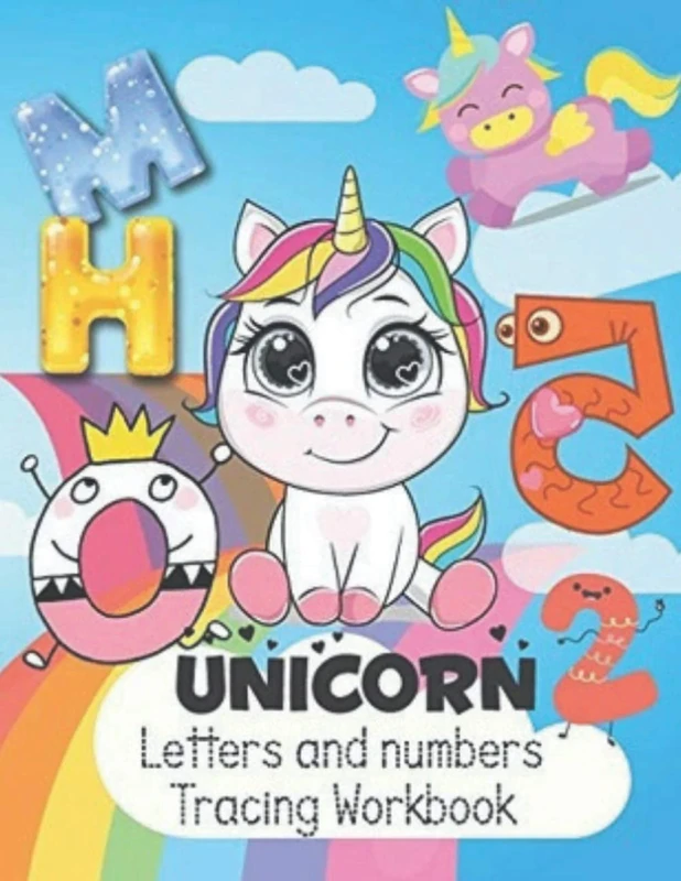 Unicorn Lettres and numbers tracing workbook: Unicorn Alphabet And numbers Book for Letter and Numb Tracing Activity and Learning to Write for ... illustration for colore it for kids 3-8