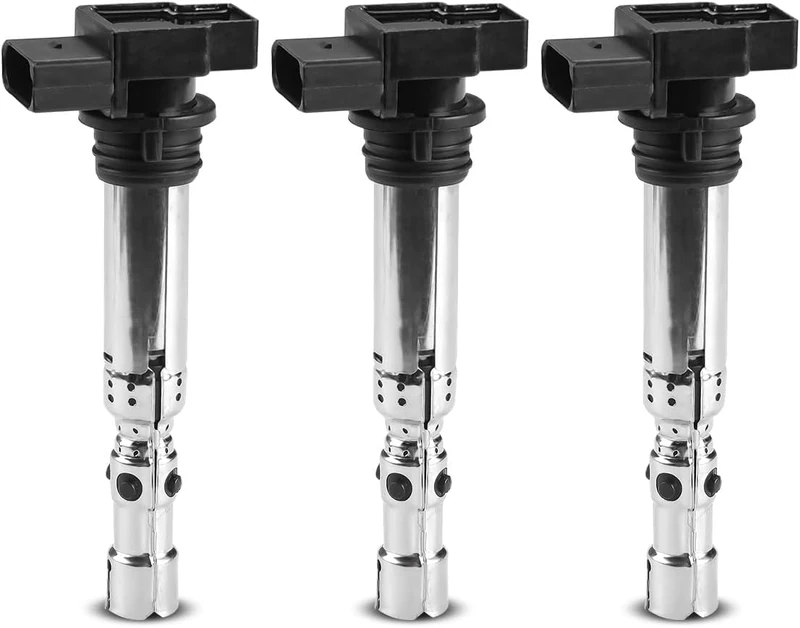 Frankberg 3x Ignition coil Compatible with Fabia I 6Y2 6Y3 6Y5 2001-2007 Fabia II 542 545 2006-2014 Ibiza III 6L1 2007-2008 Fox Hatchback Polo Replace# 03D905105A