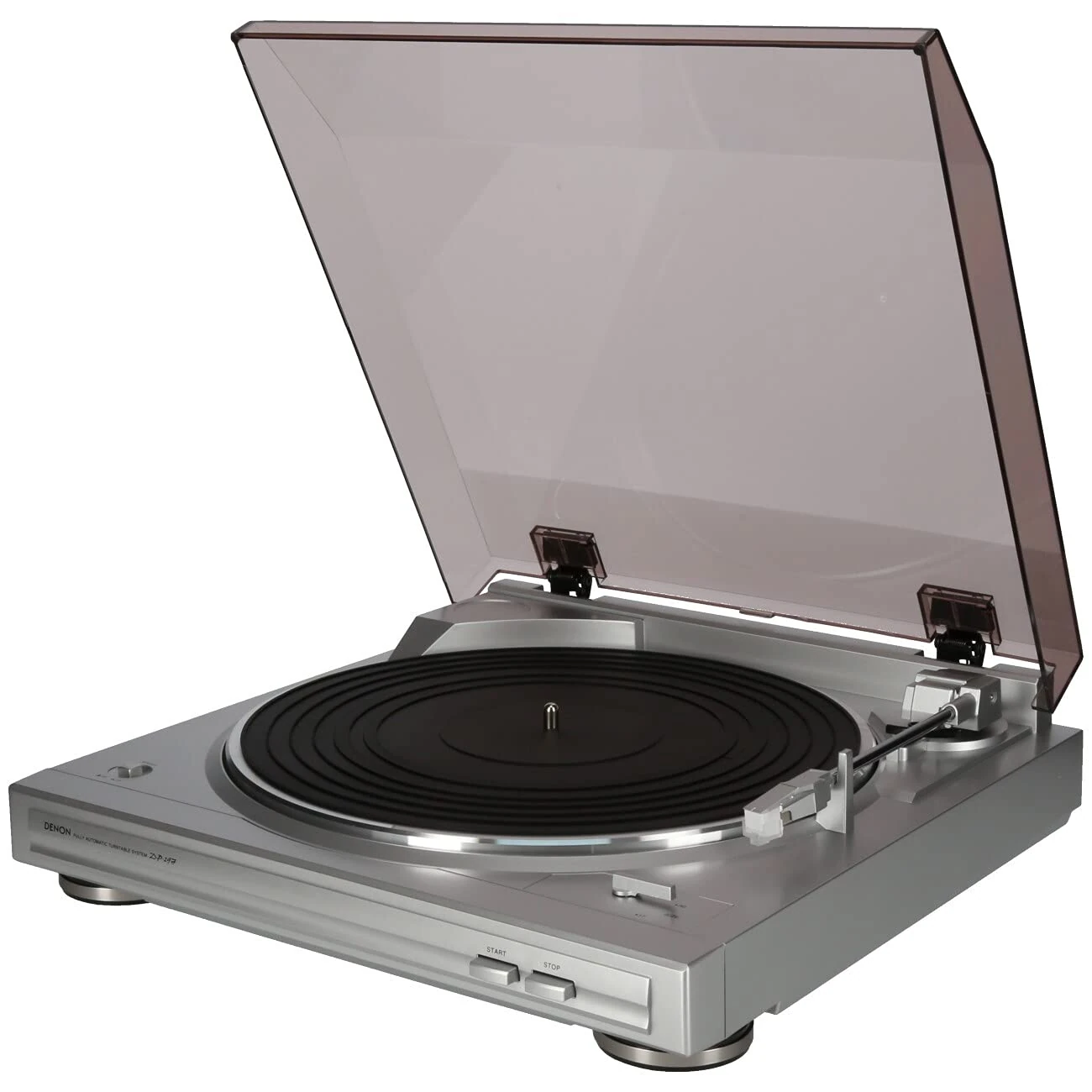 DENON DP-29 Silver HiFi Turntable with Pre-Phono Including