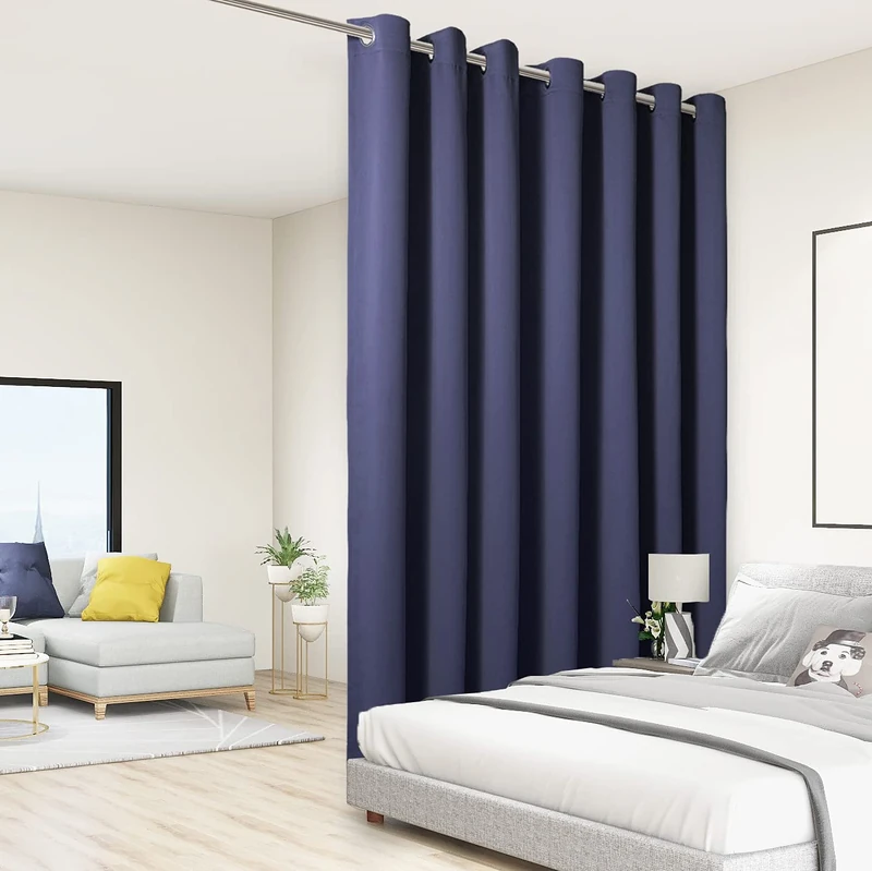 Bonzer Room Divider Curtain Total Privacy Wall Extra Wide Screen Partitions