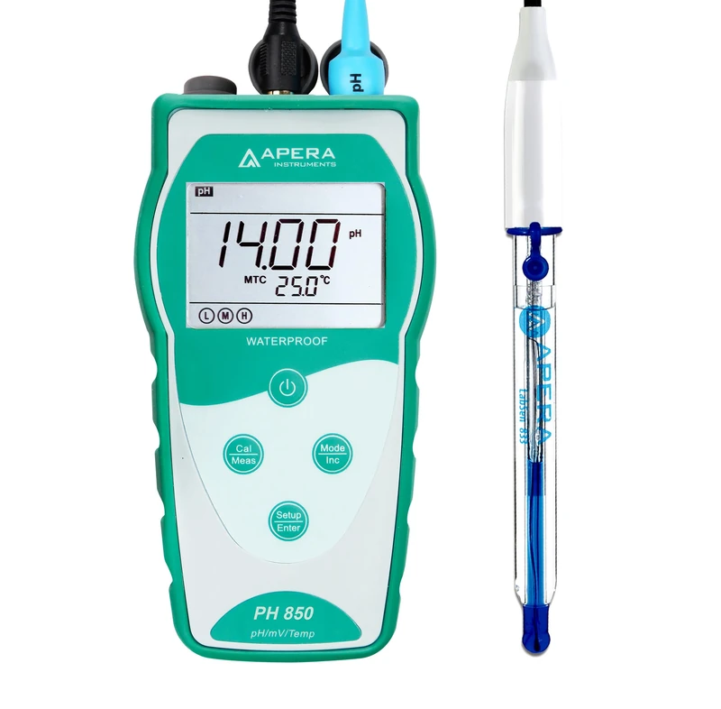Apera Instruments PH850-HF Portable pH Meter for Solutions containing Strong Acid or Hydrofluoric Acid