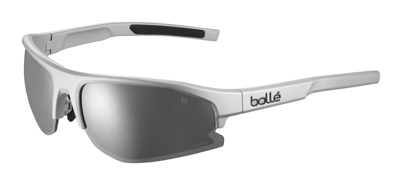 bollé - BOLT 2.0, Silver Matte, Volt+ Cold White Cat 3, Large, Sunglasses, Unisex, Adult