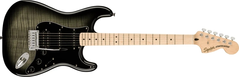 Squier by Fender Affinity Stratocaster FMT HSS, Black Burst