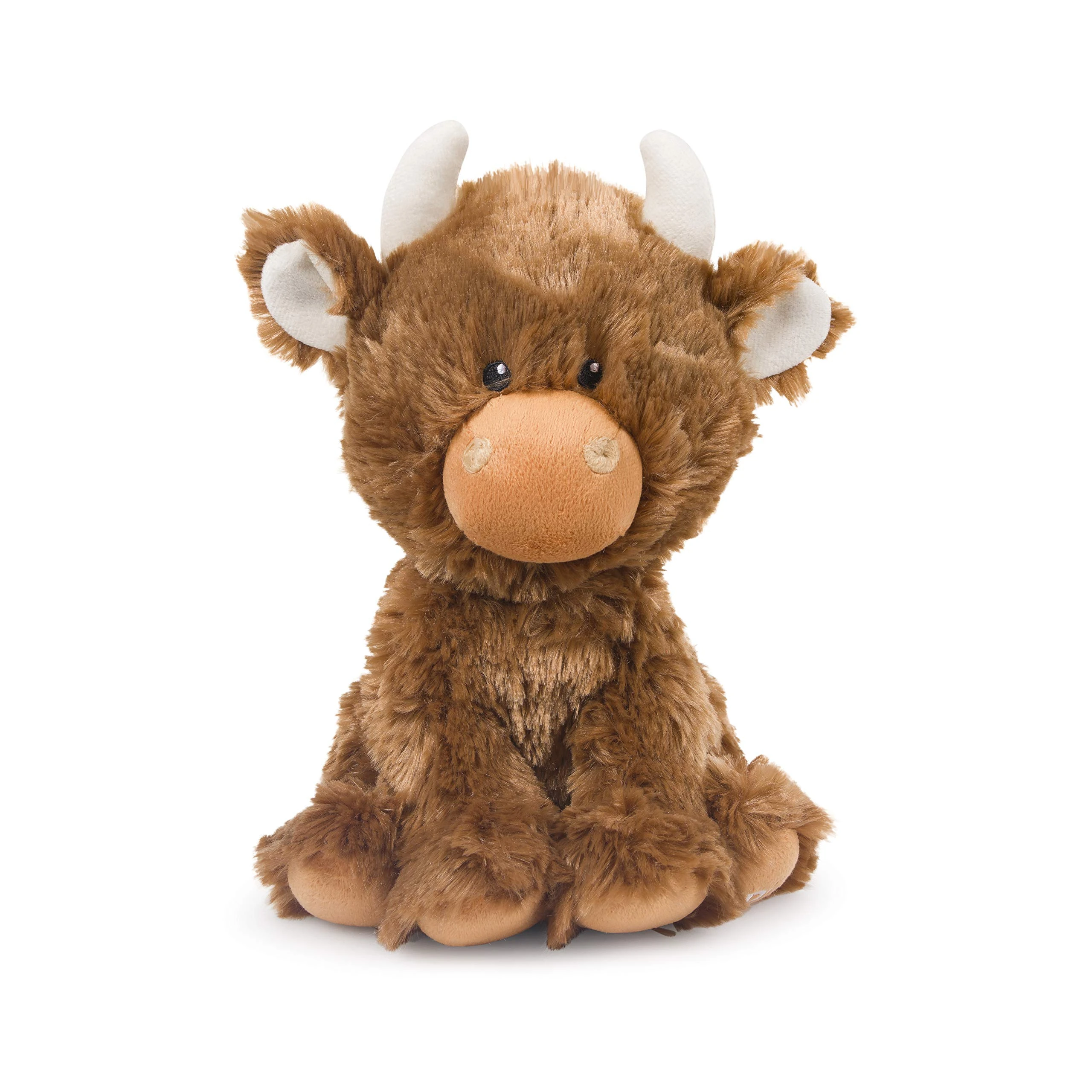 Petface Farmyard Buddies Hetty the Highland Cow Plush Dog Toy with Built-In Squeaker (Pack of 1)