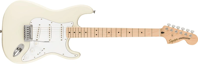 Squier by Fender Affinity Stratocaster, Maple Fingerboard, Olympic White