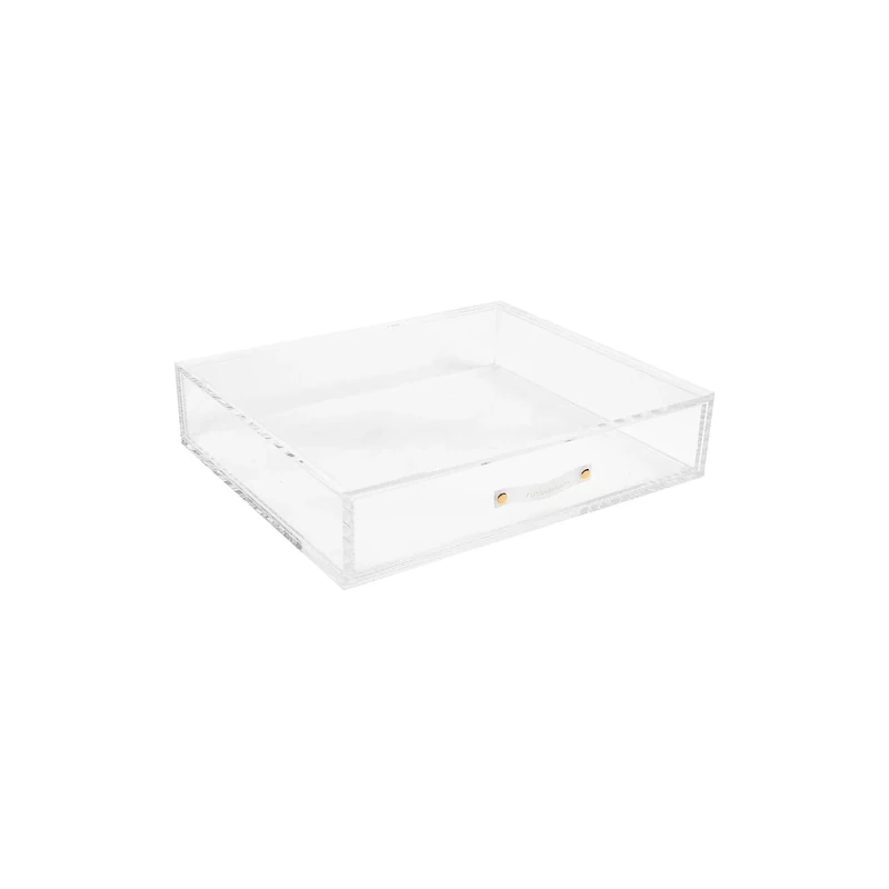 russell+hazel Acrylic Drawer with Logo Pull, 12.5” W x 10.5“ L x 2.75” H (55745)