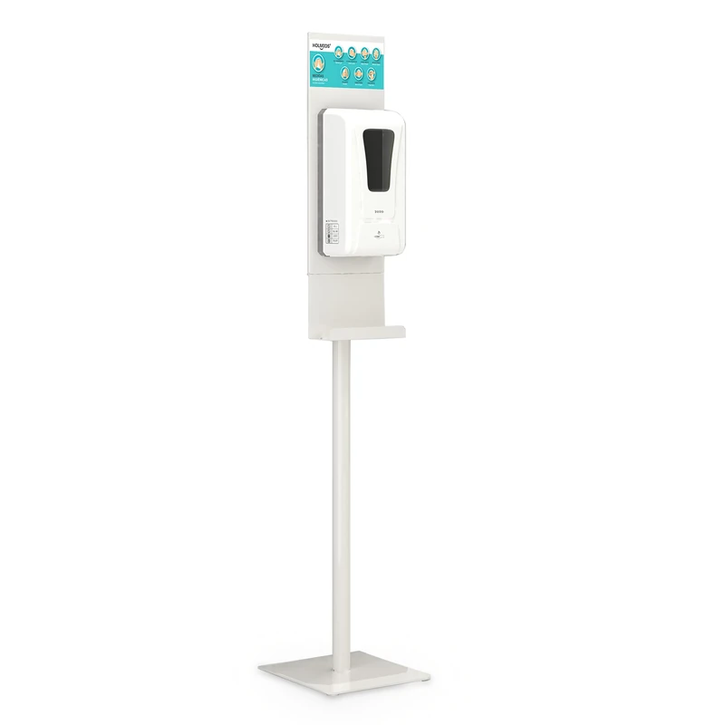 HOLMIOS EASY SOLUTIONS! | Gel Dispenser Holder | Matte White | Includes Anti-Drip Tray