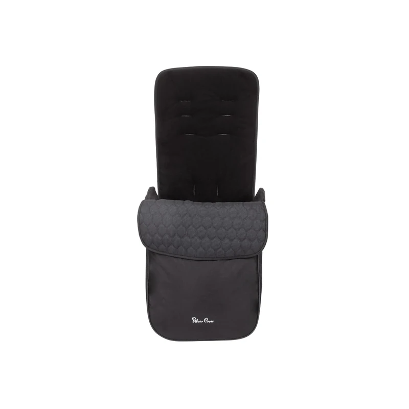 Silver Cross - Pop Footmuff - Pram Accessories - Stroller Footmuff - Foot Warmer - Water Resistant - Black