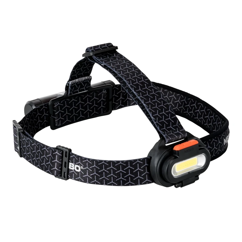 NEBO Einstein 1500 Flex Head Torch - Rechargeable Headlamp with 5 Light Modes - Camping & Hiking Accessories - Headlight for Outdoor Running & Sports - Image 1