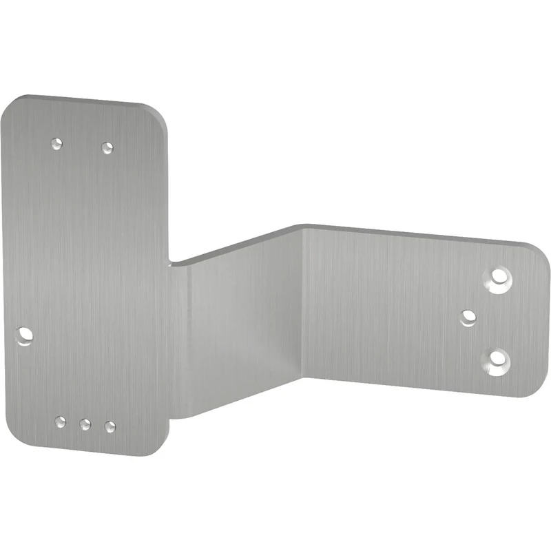 ECON 50000059 guard mounting plate Exit 2010 for tubular frame doors below on rod handles right for gluing, brushed stainless steel, Silber, rechts