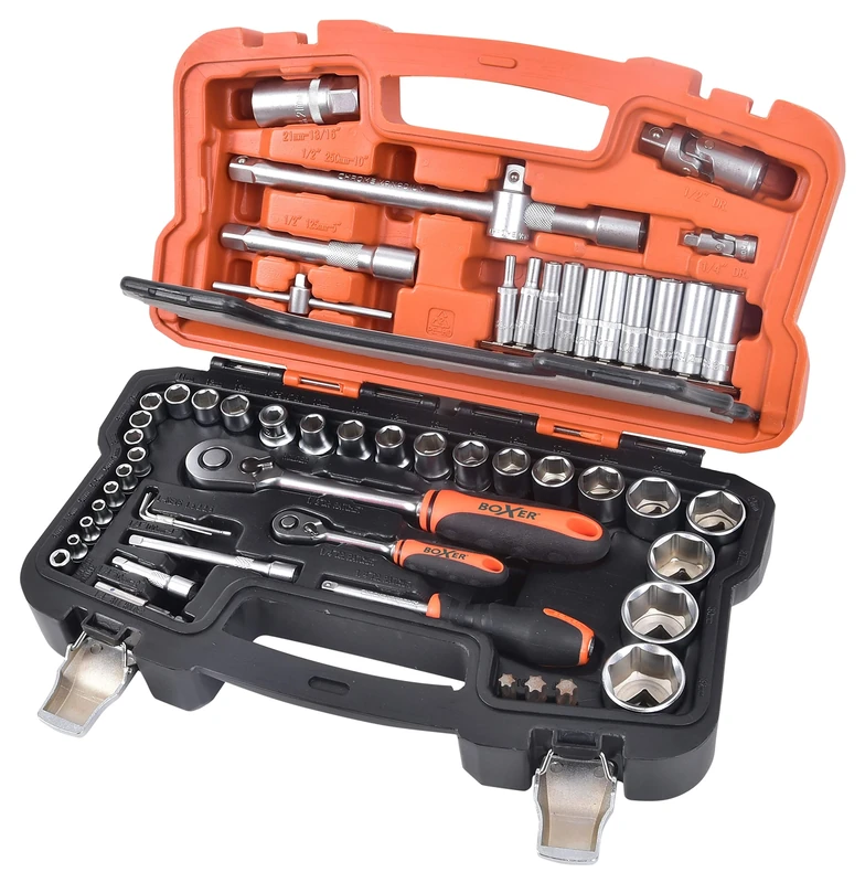 Boxer Socket Spanner Set 1/4''-1/2''-55 Pieces