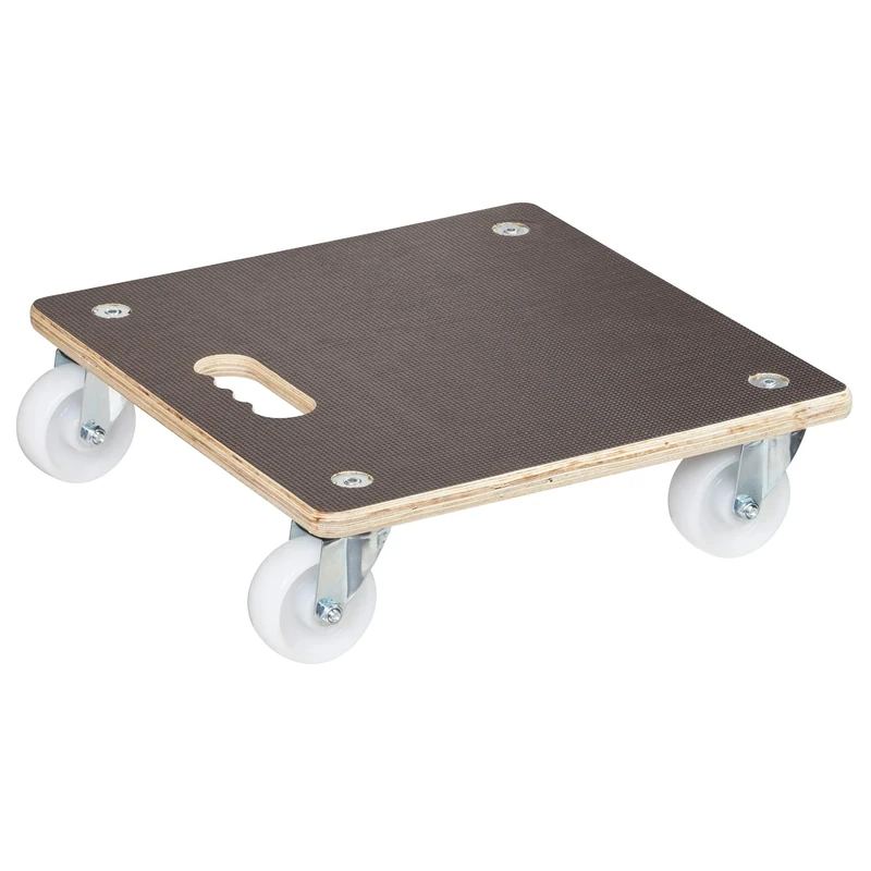 WAGNER design yourself Moving Dolly MM 1339 I 38 x 38 cm - for Heavy Boxes, appliances & Furniture I Ergo Handle I Non-Slip Surface I FSC-Certified I Load Capacity 250 kg - 20133901, Brown