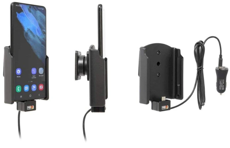 Brodit Device Holder 721245 | Made in Sweden | with Charging Function for Smartphones - Samsung Galaxy S21+ 5G SM-G996B/SM-G996B/DS