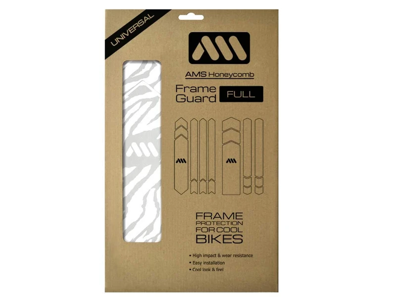 All Mountain Style Unisex's AMS Frame Guard Full, Zebra White