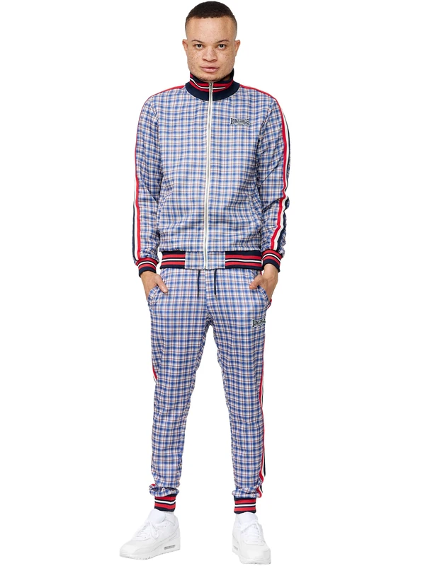 Lonsdale"The Gentlemen men's tracksuit slim fit BURMARSH M, Blue/White/Red